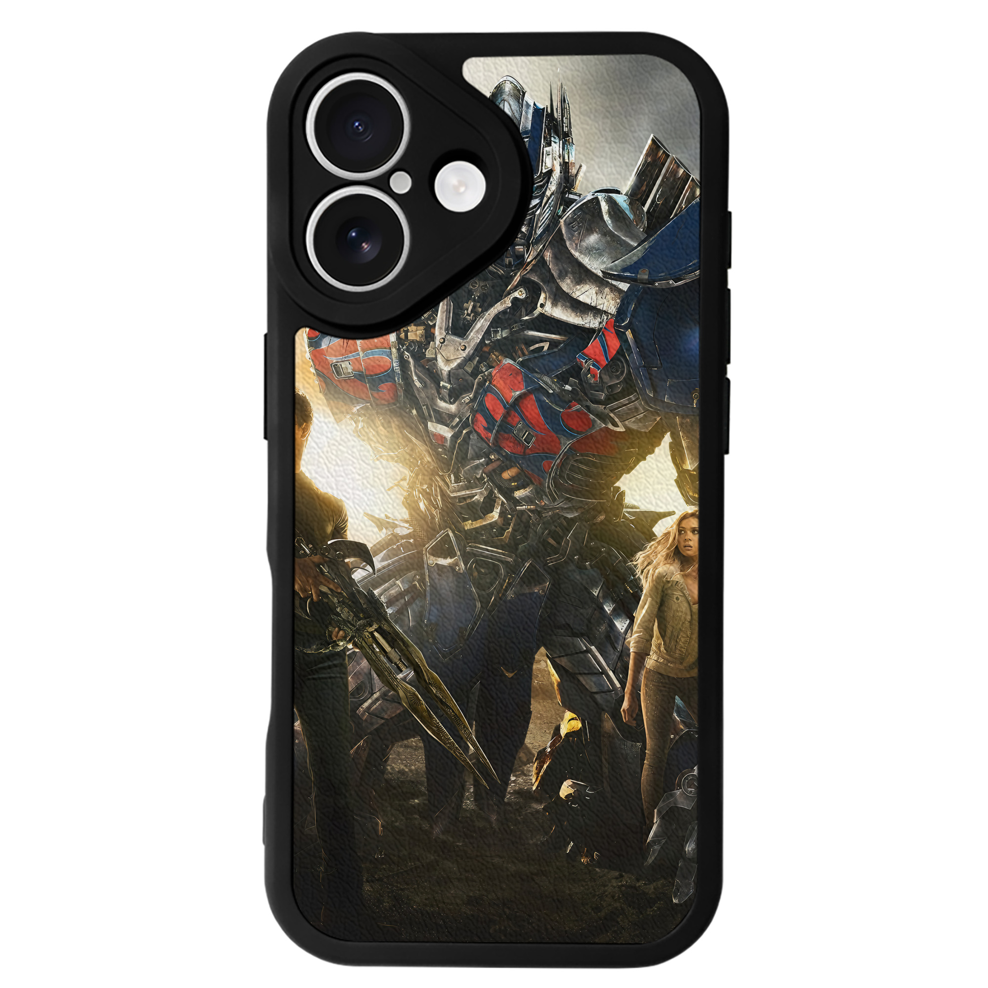 （画像用） Transformers トランスフォーマー 【iPhone 16シリーズ対応】シリコンスマホケース（レザー調） 材質：シリコン